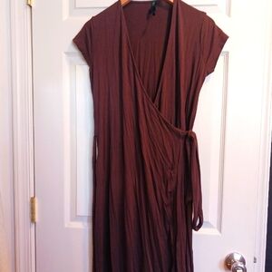 Elegant  BODEN Brown Wrap Dress